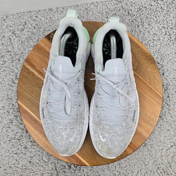 Nike Womens 10 Free RN 5.0 Pure Platinum Mint Foam Athletic Daily Running Shoe - Picture 5 of 12